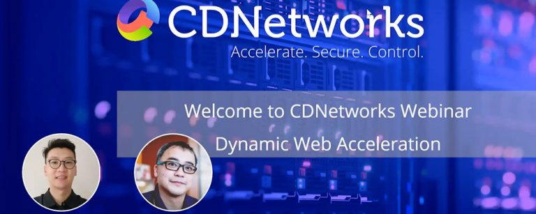 CDNetworks 동적 웹 가속화 웹 세미나