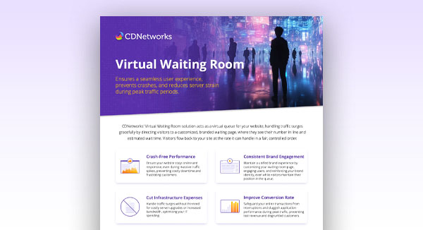 CDNetworks Virtual Waiting Room Brochure Thumbnail