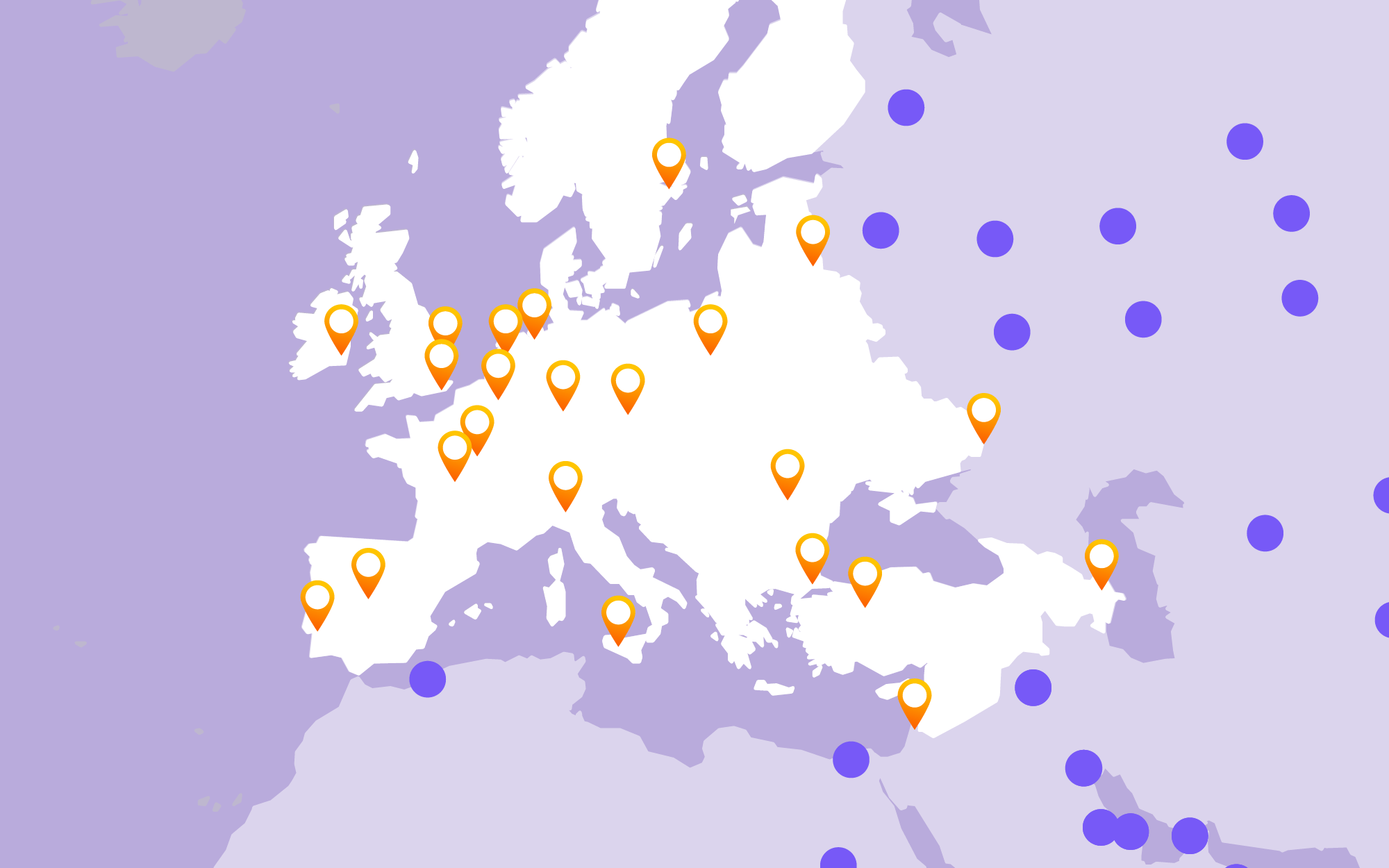 CDNetworks PoPs Map in Europe